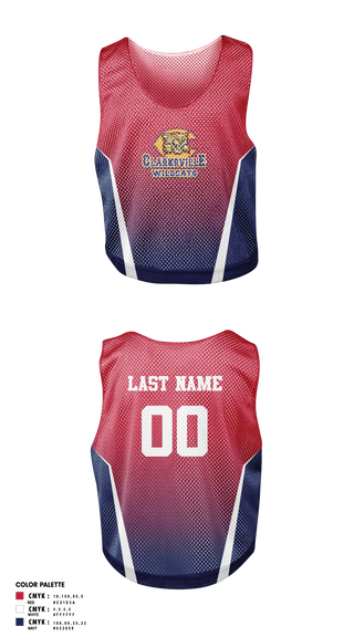 Mens Lacrosse Pinnie, Clarksville Wildcats, Men's Lacrosse, Teamtime, Team time, sublimation, custom sports apparel, team uniforms, spirit wear, spiritwear, sports uniforms, custom shirts, team store, custom team store, fundraiser sports, apparel fundraiser