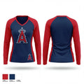 Angels 94595343 Women's Long Sleeve V-neck Shirt - 1