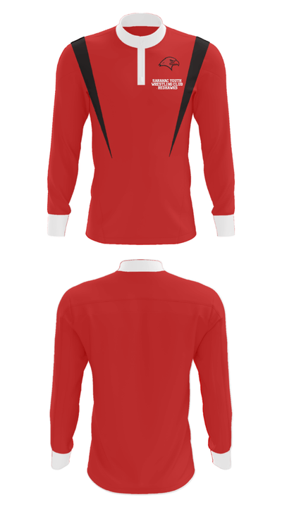 Saranac Youth Wrestling Club - Redhawks 32631946 Quarter Zip Jacket - 30