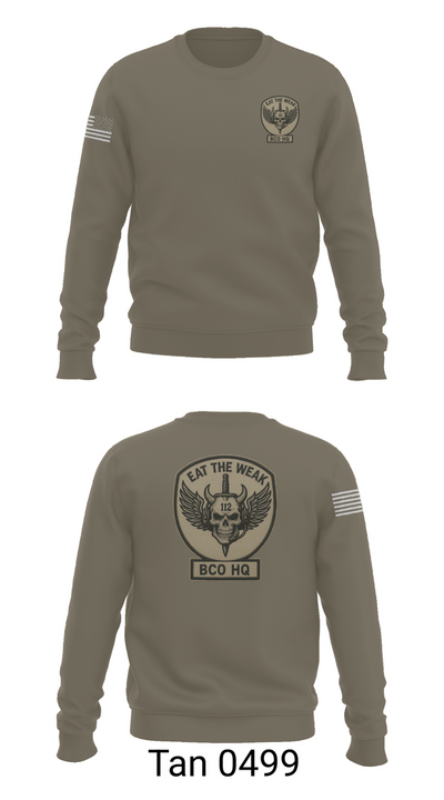 112th Signal Battalion Bravo Company 17211298 Crew Neck Sweatshirt - 65