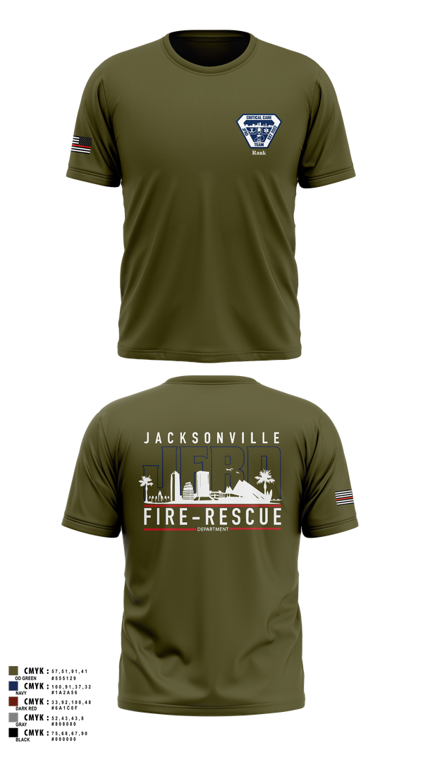 Short Sleeve Performance Shirt, JFRD Critical Care Team, Fire Department, Teamtime, Team time, sublimation, custom sports apparel, team uniforms, spirit wear, spiritwear, sports uniforms, custom shirts, team store, custom team store, fundraiser sports, apparel fundraiser