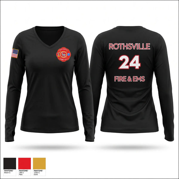 Old School Cotton Feel Shirt, Rothsville Fire & EMS, EMS/EMT, Teamtime, Team time, sublimation, custom sports apparel, team uniforms, spirit wear, spiritwear, sports uniforms, custom shirts, team store, custom team store, fundraiser sports, apparel fundraiser
