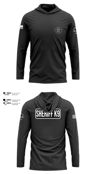 Long Sleeve Shooting Shirt, Montgomery County Sheriff’s Office K9 Unit, Police, Teamtime, Team time, sublimation, custom sports apparel, team uniforms, spirit wear, spiritwear, sports uniforms, custom shirts, team store, custom team store, fundraiser sports, apparel fundraiser