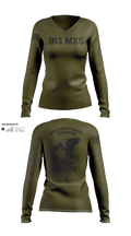913th Maintenance Squadron 77885709 Women's Long Sleeve V-neck Shirt - 22
