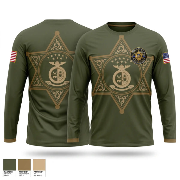 Long Sleeve Performance Shirt, Howard County Sheriffs Office, Police, Teamtime, Team time, sublimation, custom sports apparel, team uniforms, spirit wear, spiritwear, sports uniforms, custom shirts, team store, custom team store, fundraiser sports, apparel fundraiser