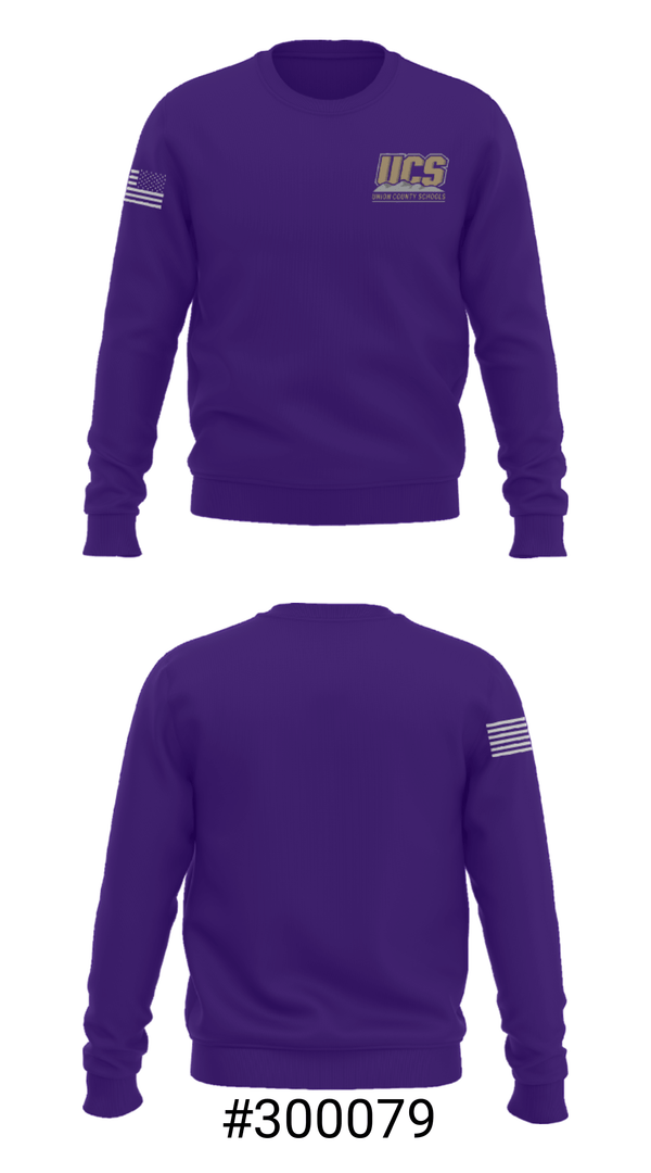 Crew Neck Sweatshirt, Union County Elementary School, Spirit Store, Teamtime, Team time, sublimation, custom sports apparel, team uniforms, spirit wear, spiritwear, sports uniforms, custom shirts, team store, custom team store, fundraiser sports, apparel fundraiser