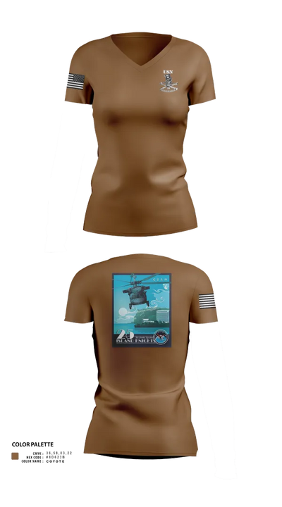 HSC 25 65126261 Women's Short Sleeve V-neck Shirt - 22