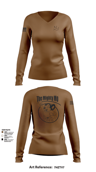 Womens Long Sleeve Vneck Shirt, USS JEFFERSON CITY, , Teamtime, Team time, sublimation, custom sports apparel, team uniforms, spirit wear, spiritwear, sports uniforms, custom shirts, team store, custom team store, fundraiser sports, apparel fundraiser