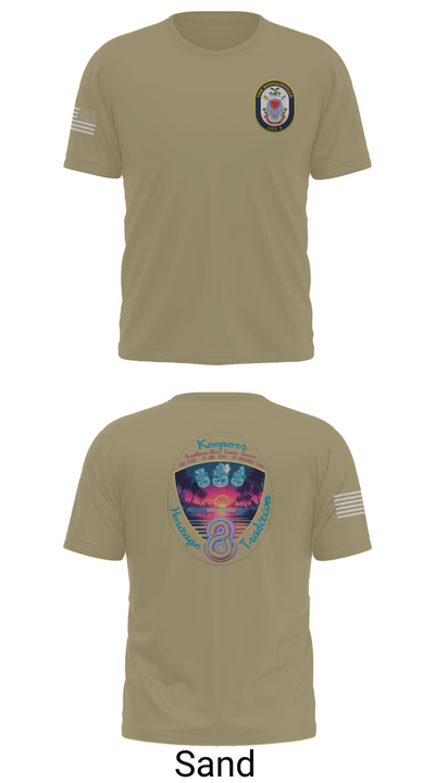 USS Bougainville CPO 89131174 Old School Cotton Feel Shirt - 86