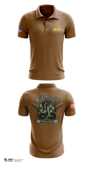 Short Sleeve Performance Polo, 410TH Military Police Mambas, Army, Teamtime, Team time, sublimation, custom sports apparel, team uniforms, spirit wear, spiritwear, sports uniforms, custom shirts, team store, custom team store, fundraiser sports, apparel fundraiser
