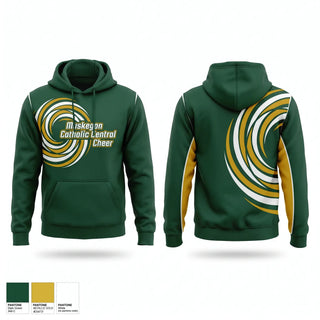 Hoodie, Muskegon Catholic Central Cheer, Cheer, Teamtime, Team time, sublimation, custom sports apparel, team uniforms, spirit wear, spiritwear, sports uniforms, custom shirts, team store, custom team store, fundraiser sports, apparel fundraiser