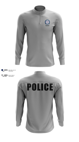 Quarter Zip Jacket, team name, Police, Teamtime, Team time, sublimation, custom sports apparel, team uniforms, spirit wear, spiritwear, sports uniforms, custom shirts, team store, custom team store, fundraiser sports, apparel fundraiser