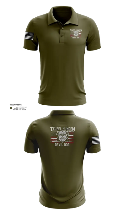 Kilo co. 3rd Btn 9th Marines 1620467 Short Sleeve Performance Polo - 22