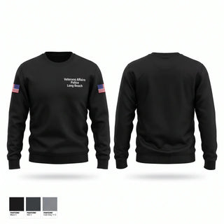 Crew Neck Sweatshirt, Veterans Affairs Police - Long Beach, Police, Teamtime, Team time, sublimation, custom sports apparel, team uniforms, spirit wear, spiritwear, sports uniforms, custom shirts, team store, custom team store, fundraiser sports, apparel fundraiser