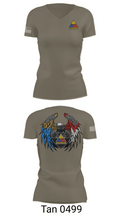1 AD CAB 66562475 Women's Short Sleeve V-neck Shirt - 6