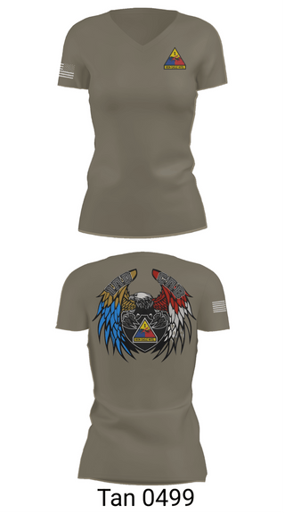 Womens Short Sleeve Vneck Shirt, 1 AD CAB, Army, Teamtime, Team time, sublimation, custom sports apparel, team uniforms, spirit wear, spiritwear, sports uniforms, custom shirts, team store, custom team store, fundraiser sports, apparel fundraiser