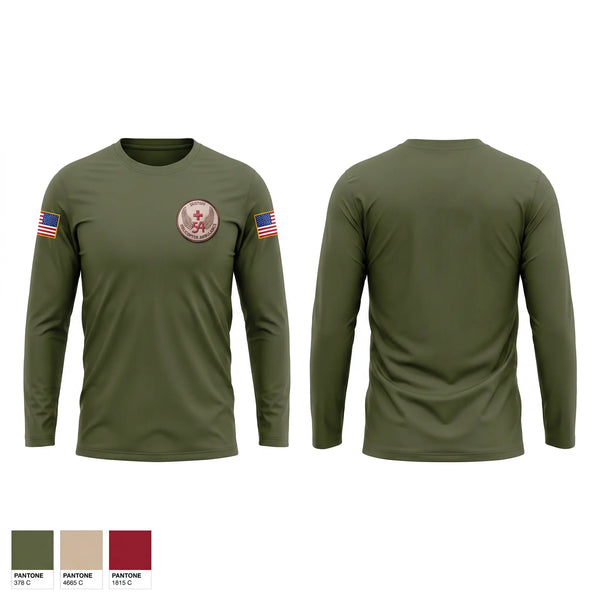 Long Sleeve Performance Shirt, 54th Medical company, Army, Teamtime, Team time, sublimation, custom sports apparel, team uniforms, spirit wear, spiritwear, sports uniforms, custom shirts, team store, custom team store, fundraiser sports, apparel fundraiser