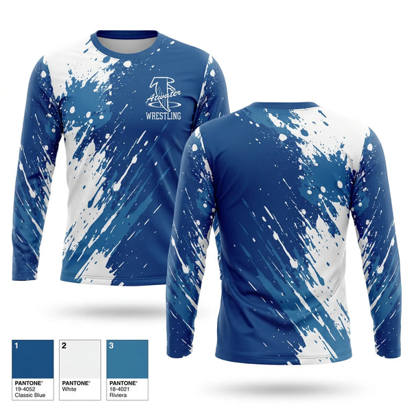 Long Sleeve Performance Shirt, Atwater Falcons, Wrestling, Teamtime, Team time, sublimation, custom sports apparel, team uniforms, spirit wear, spiritwear, sports uniforms, custom shirts, team store, custom team store, fundraiser sports, apparel fundraiser