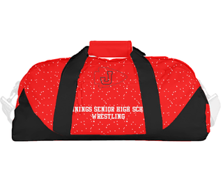 Duffle Bag, Jennings Senior High School Wrestling, Wrestling, Teamtime, Team time, sublimation, custom sports apparel, team uniforms, spirit wear, spiritwear, sports uniforms, custom shirts, team store, custom team store, fundraiser sports, apparel fundraiser