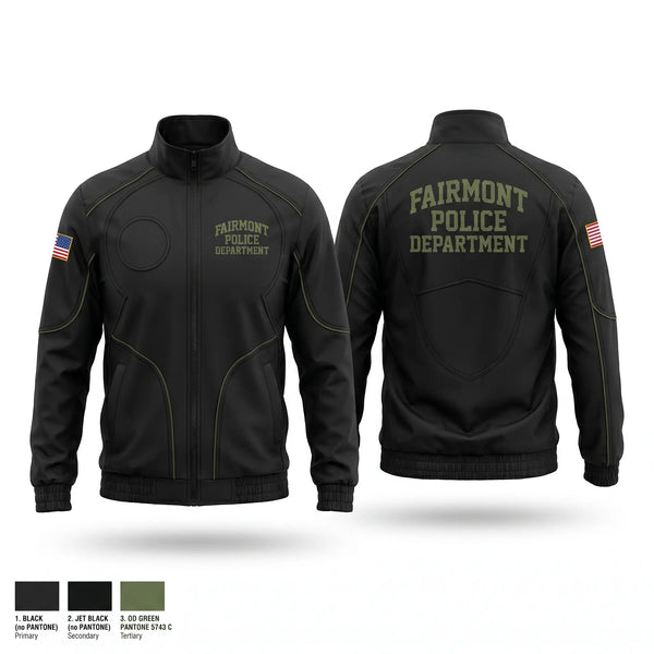 Windbreaker, Fairmont Police Department, Police, Teamtime, Team time, sublimation, custom sports apparel, team uniforms, spirit wear, spiritwear, sports uniforms, custom shirts, team store, custom team store, fundraiser sports, apparel fundraiser