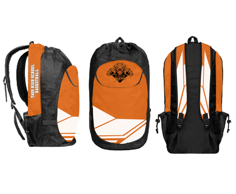 Gear Bag, Taos High School Basketball, Women's Basketball, Teamtime, Team time, sublimation, custom sports apparel, team uniforms, spirit wear, spiritwear, sports uniforms, custom shirts, team store, custom team store, fundraiser sports, apparel fundraiser