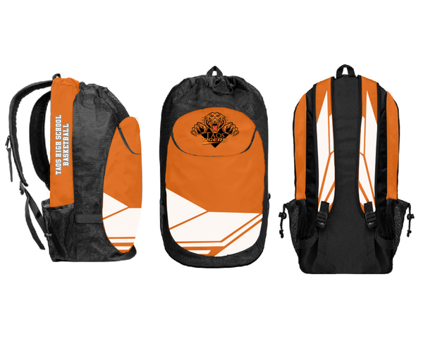 Gear Bag, Taos High School Basketball, Women's Basketball, Teamtime, Team time, sublimation, custom sports apparel, team uniforms, spirit wear, spiritwear, sports uniforms, custom shirts, team store, custom team store, fundraiser sports, apparel fundraiser