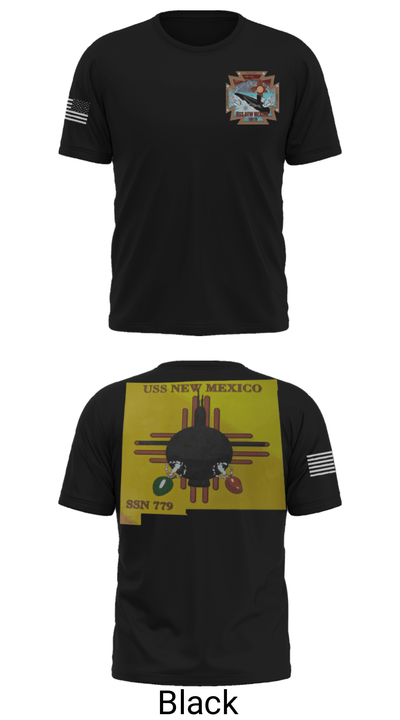 USS New Mexico 56487419 Short Sleeve Performance Shirt - 22