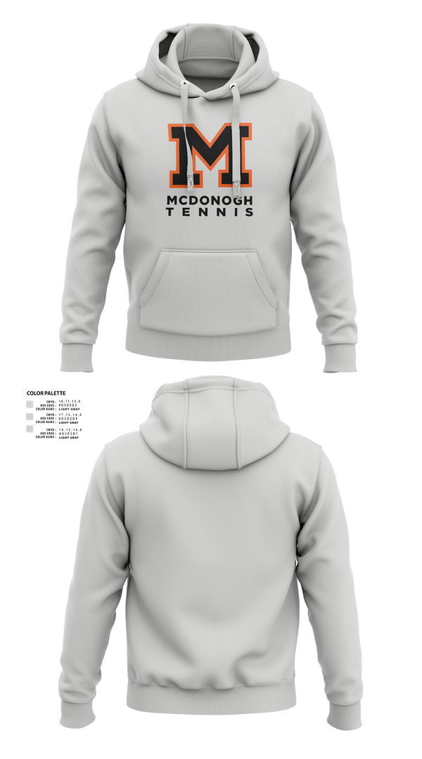 Hoodie, Mcdonogh Girls Tennis, Tennis, Teamtime, Team time, sublimation, custom sports apparel, team uniforms, spirit wear, spiritwear, sports uniforms, custom shirts, team store, custom team store, fundraiser sports, apparel fundraiser