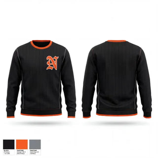 Crew Neck Sweatshirt, Normandy Invaders, Baseball, Teamtime, Team time, sublimation, custom sports apparel, team uniforms, spirit wear, spiritwear, sports uniforms, custom shirts, team store, custom team store, fundraiser sports, apparel fundraiser