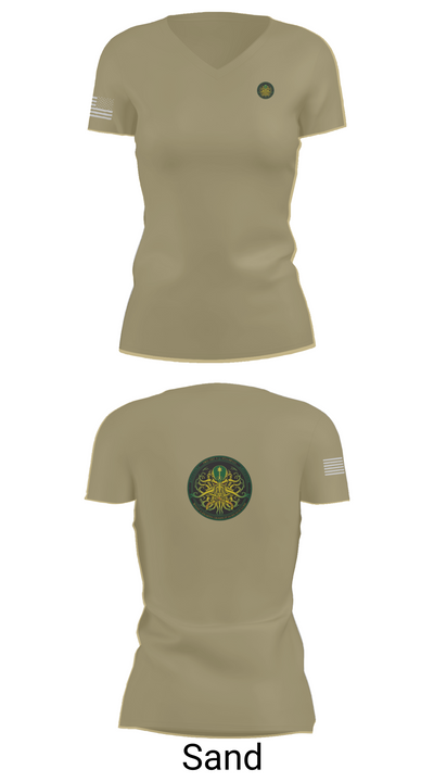 377th MP CO 44505821 Women's Short Sleeve V-neck Shirt - 88