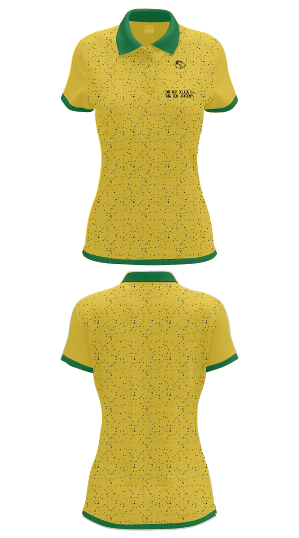 Women's Short Sleeve Performance Polo, Carver College & Career Academy, Spirit Store, Teamtime, Team time, sublimation, custom sports apparel, team uniforms, spirit wear, spiritwear, sports uniforms, custom shirts, team store, custom team store, fundraiser sports, apparel fundraiser