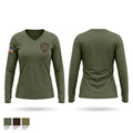 Wetzel County SRT Women's Long Sleeve V-neck Shirt - 1