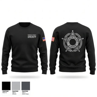 Crew Neck Sweatshirt, Franklin County Sheriff, Police, Teamtime, Team time, sublimation, custom sports apparel, team uniforms, spirit wear, spiritwear, sports uniforms, custom shirts, team store, custom team store, fundraiser sports, apparel fundraiser