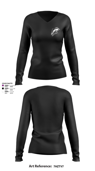 Womens Long Sleeve Vneck Shirt, Central Mass Diving, Spirit Store, Teamtime, Team time, sublimation, custom sports apparel, team uniforms, spirit wear, spiritwear, sports uniforms, custom shirts, team store, custom team store, fundraiser sports, apparel fundraiser