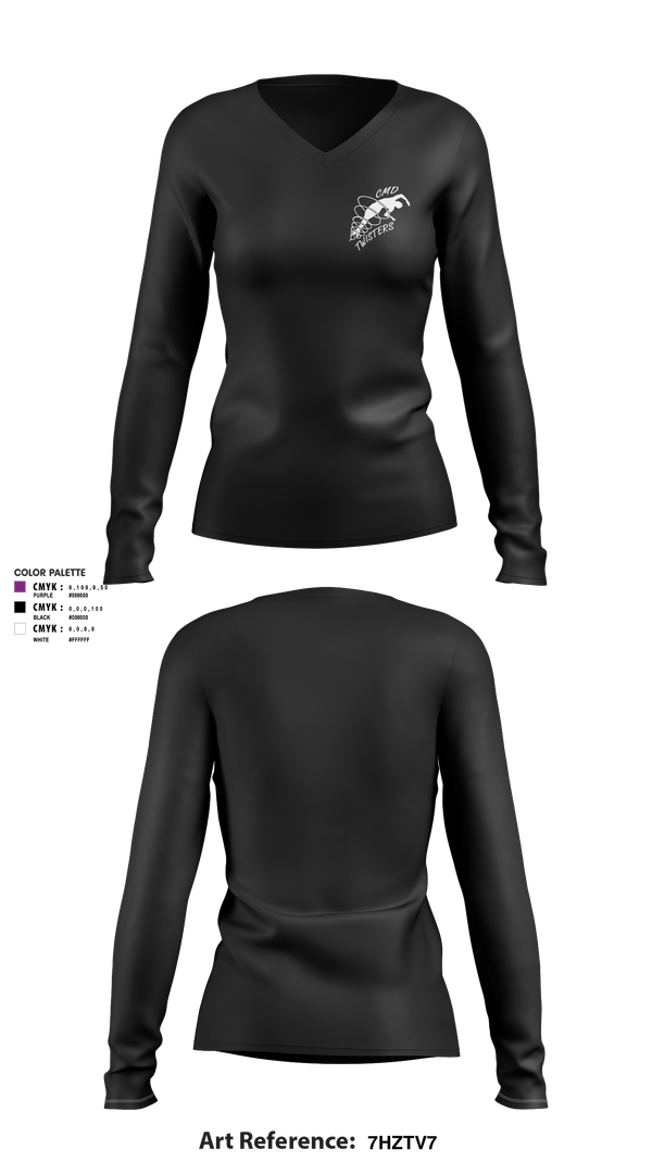 Womens Long Sleeve Vneck Shirt, Central Mass Diving, Spirit Store, Teamtime, Team time, sublimation, custom sports apparel, team uniforms, spirit wear, spiritwear, sports uniforms, custom shirts, team store, custom team store, fundraiser sports, apparel fundraiser