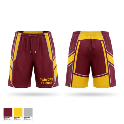 Twin City Falcons Athletic Shorts With Pockets - 1