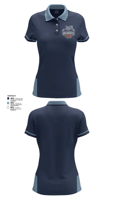 Midwest Wildcats 981834 Women's Short Sleeve Performance Polo  - 2