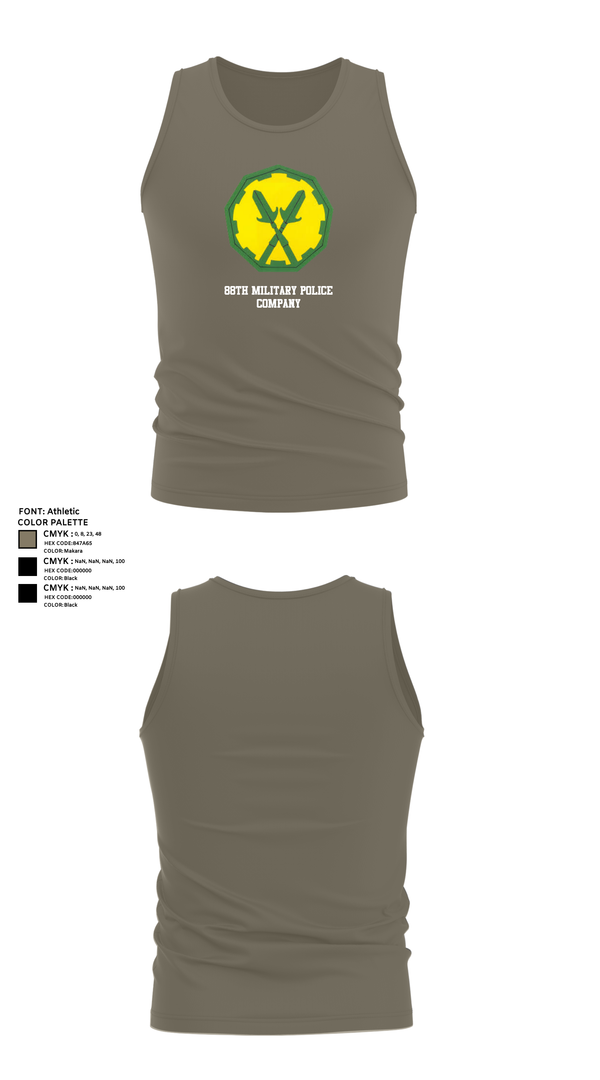 Tank Top, 88th Military Police Company, , Teamtime, Team time, sublimation, custom sports apparel, team uniforms, spirit wear, spiritwear, sports uniforms, custom shirts, team store, custom team store, fundraiser sports, apparel fundraiser