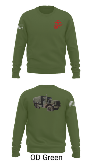 Crew Neck Sweatshirt, H&S Battalion HQ CO Station Motor T, , Teamtime, Team time, sublimation, custom sports apparel, team uniforms, spirit wear, spiritwear, sports uniforms, custom shirts, team store, custom team store, fundraiser sports, apparel fundraiser