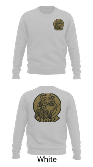 Crew Neck Sweatshirt, B-Co 834th ASB, National Guard, Teamtime, Team time, sublimation, custom sports apparel, team uniforms, spirit wear, spiritwear, sports uniforms, custom shirts, team store, custom team store, fundraiser sports, apparel fundraiser