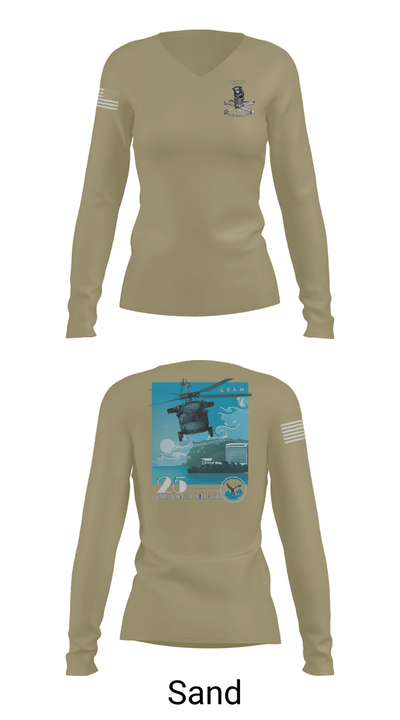 HSC 25 65126261 Women's Long Sleeve V-neck Shirt - 92