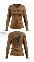 913th Maintenance Squadron 77885709 Women's Long Sleeve V-neck Shirt - 21