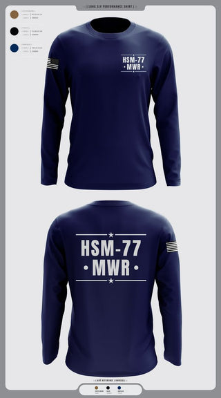 Long Sleeve Performance Shirt, HSM-77 MWR, , Teamtime, Team time, sublimation, custom sports apparel, team uniforms, spirit wear, spiritwear, sports uniforms, custom shirts, team store, custom team store, fundraiser sports, apparel fundraiser