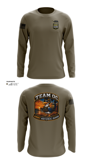 Long Sleeve Performance Shirt, TEAM OC, National Guard, Teamtime, Team time, sublimation, custom sports apparel, team uniforms, spirit wear, spiritwear, sports uniforms, custom shirts, team store, custom team store, fundraiser sports, apparel fundraiser