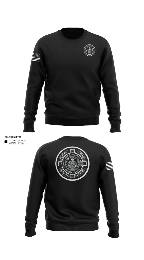 Crew Neck Sweatshirt, PA S.I.T.E. STATE AGENTS PRIVATE POLICE, , Teamtime, Team time, sublimation, custom sports apparel, team uniforms, spirit wear, spiritwear, sports uniforms, custom shirts, team store, custom team store, fundraiser sports, apparel fundraiser