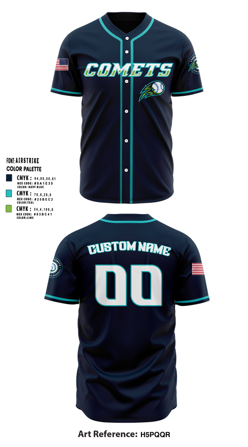 Full Button Baseball Jersey, Carolina Comets, Baseball, Teamtime, Team time, sublimation, custom sports apparel, team uniforms, spirit wear, spiritwear, sports uniforms, custom shirts, team store, custom team store, fundraiser sports, apparel fundraiser