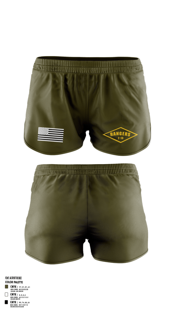 Ranger Panties, 2-16 rangers, Army, Teamtime, Team time, sublimation, custom sports apparel, team uniforms, spirit wear, spiritwear, sports uniforms, custom shirts, team store, custom team store, fundraiser sports, apparel fundraiser