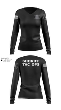 Fayette County Sheriff WV 38752837 Women's Long Sleeve V-neck Shirt - 234