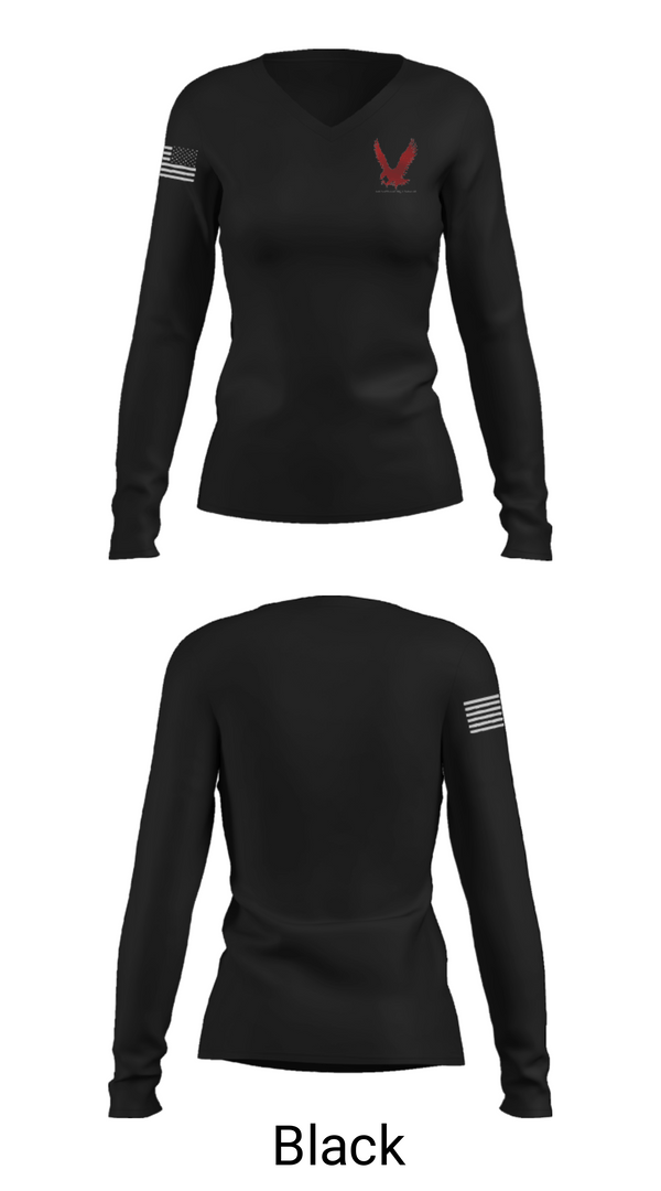 Women's Long Sleeve Vneck Shirt, Main Street High School, Spirit Store, Teamtime, Team time, sublimation, custom sports apparel, team uniforms, spirit wear, spiritwear, sports uniforms, custom shirts, team store, custom team store, fundraiser sports, apparel fundraiser