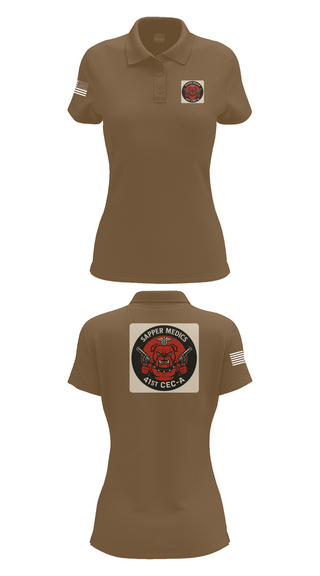 Womens Short Sleeve Performance Polo, 41 CEC-A, , Teamtime, Team time, sublimation, custom sports apparel, team uniforms, spirit wear, spiritwear, sports uniforms, custom shirts, team store, custom team store, fundraiser sports, apparel fundraiser